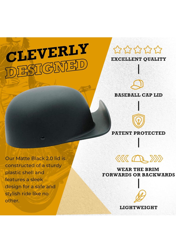 backwards hat motorcycle helmet Mike's Pro Lids Doughboy 2.0 Novelty Helmet – The Shop